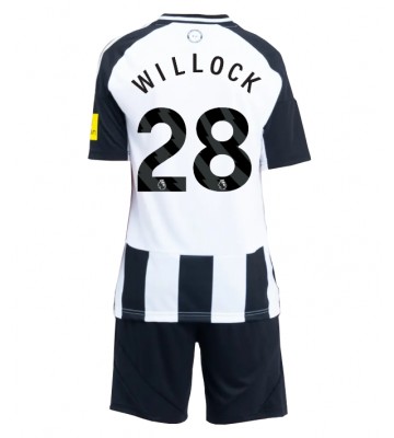 Newcastle United Joe Willock #28 Primera Equipación Niños 2024-25 Manga Corta (+ Pantalones cortos)